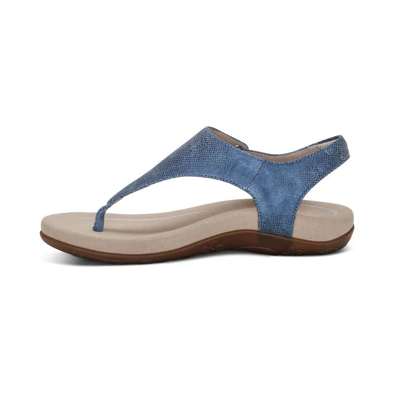 Ellie Toe Post Walking Sandal in Blue