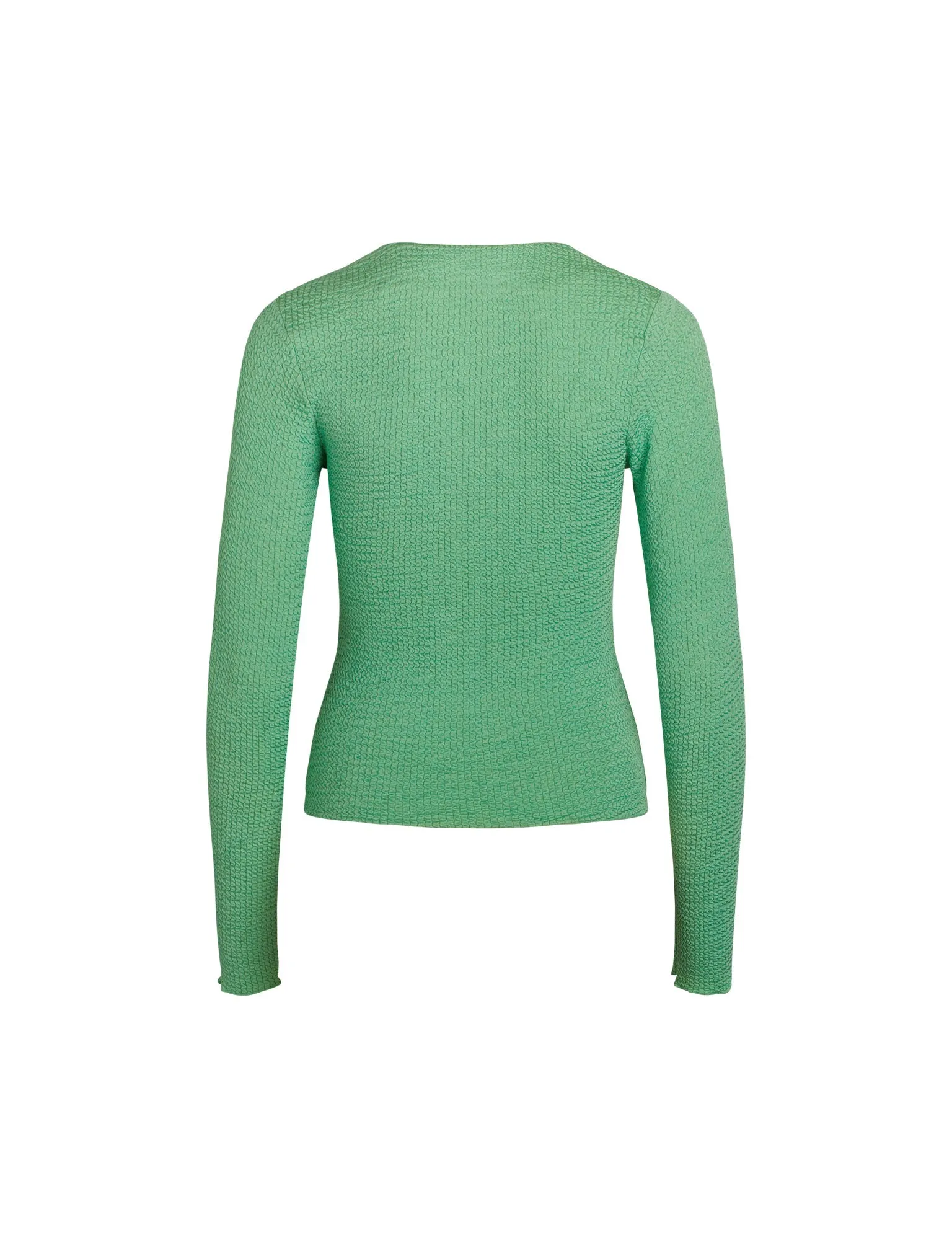 Flex Crepe Shear Top,  Light Grass Green