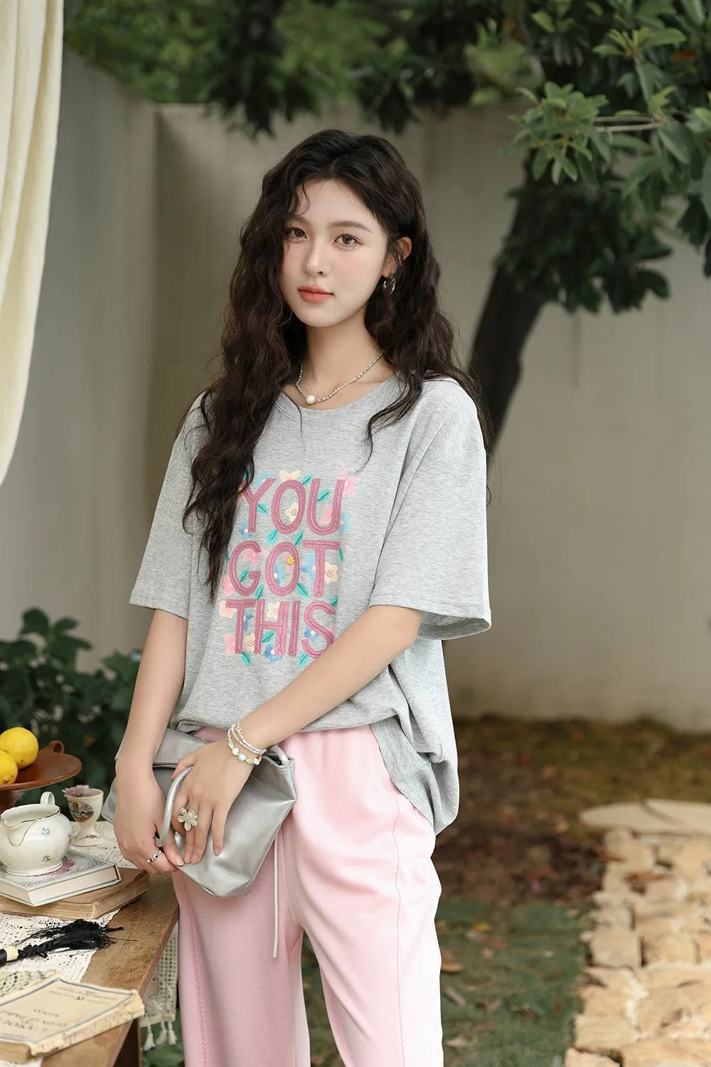 Floral Printing T-shirt for Women