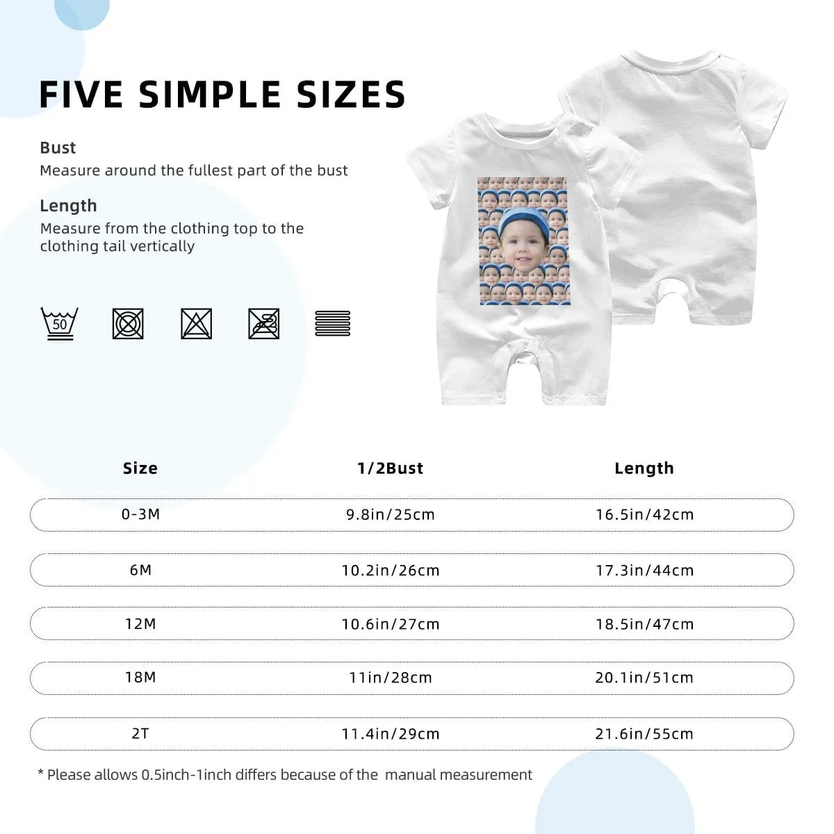 #For 0-2T-Custom Seamless Face Baby Short Sleeve Rompers 100% Organic Cotton Jumpsuit One-piece Coverall and Layette Set