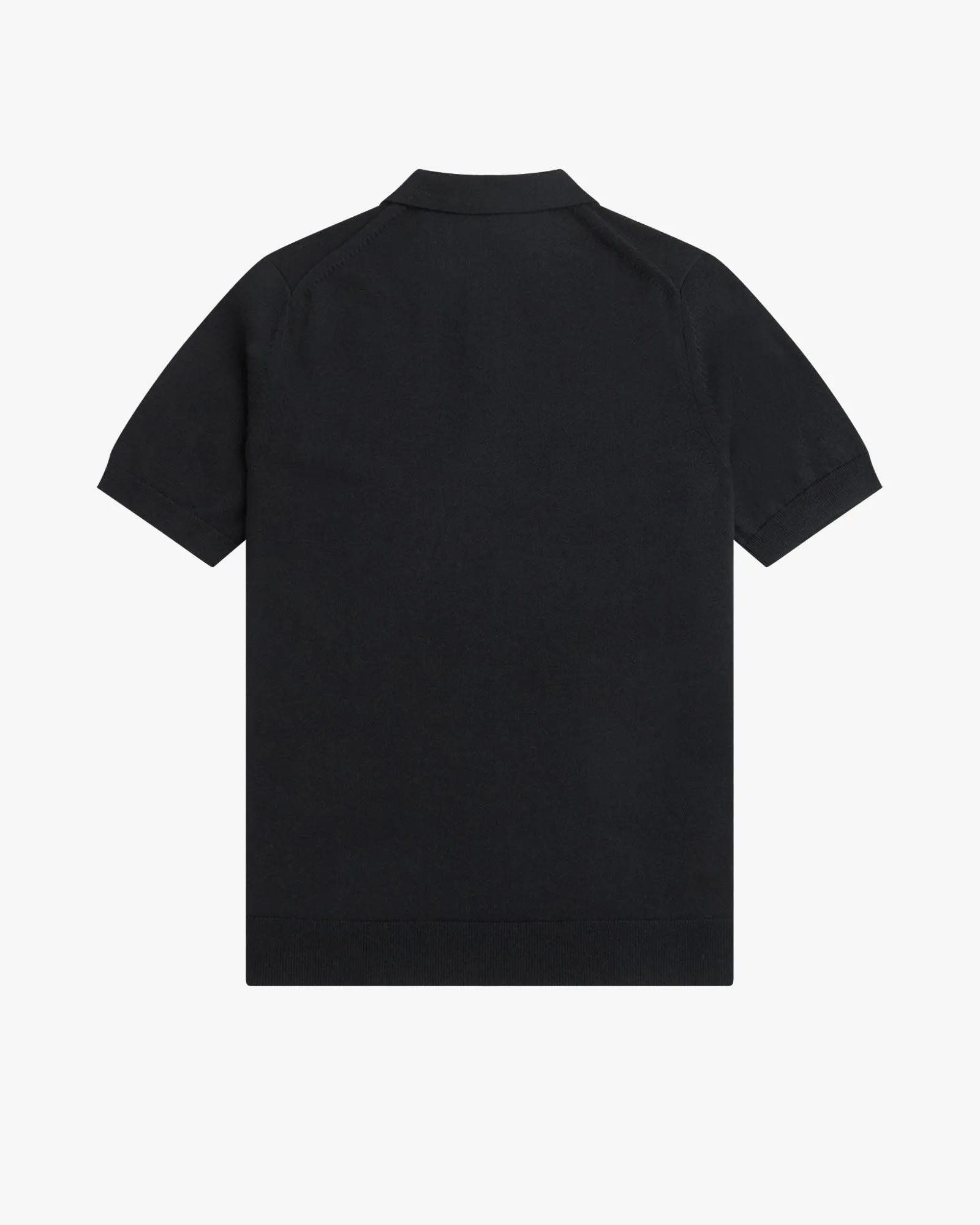 Fred Perry Classic Knitted Polo Shirt - Black