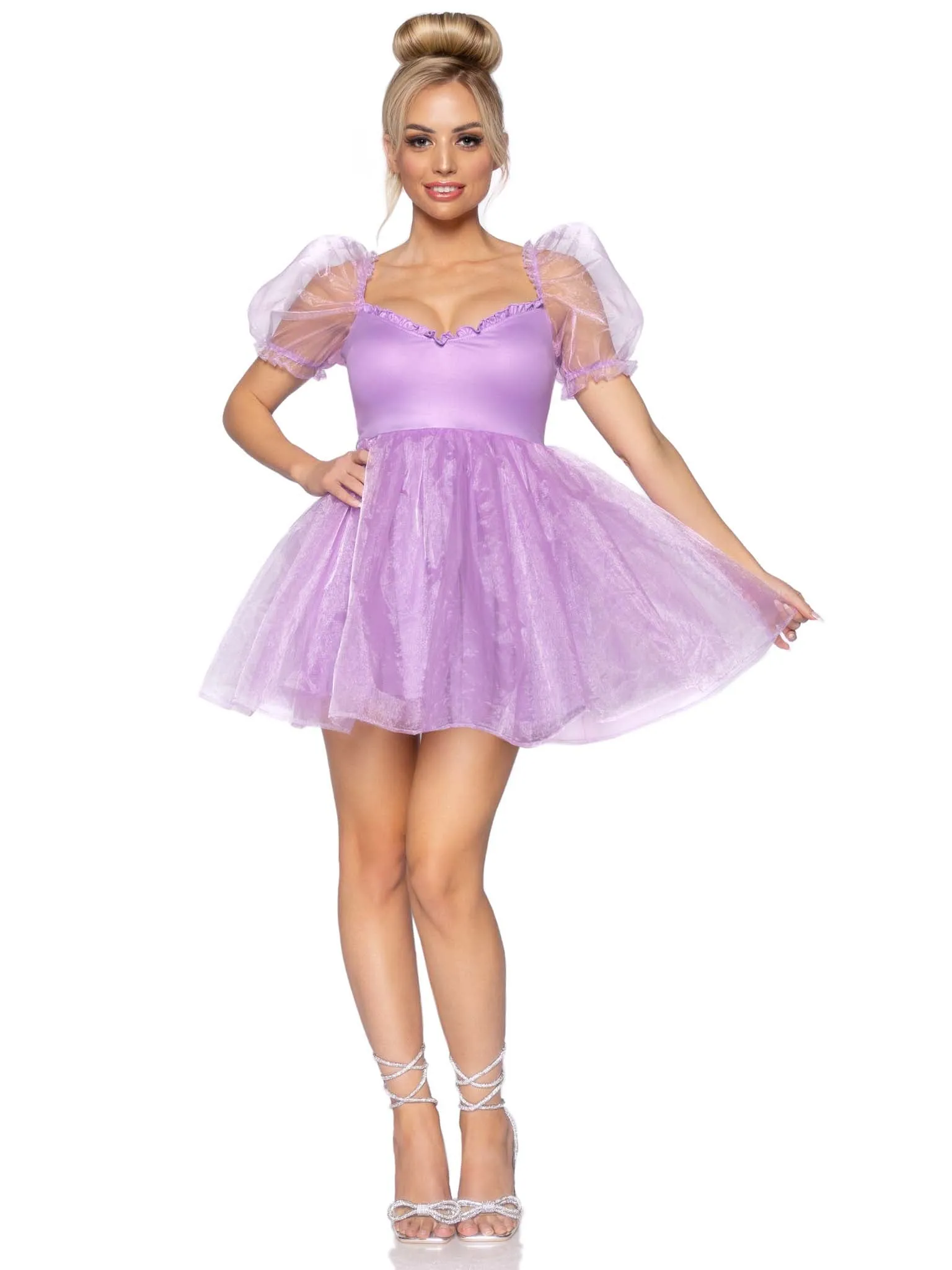 Frosted Organza Babydoll Dress