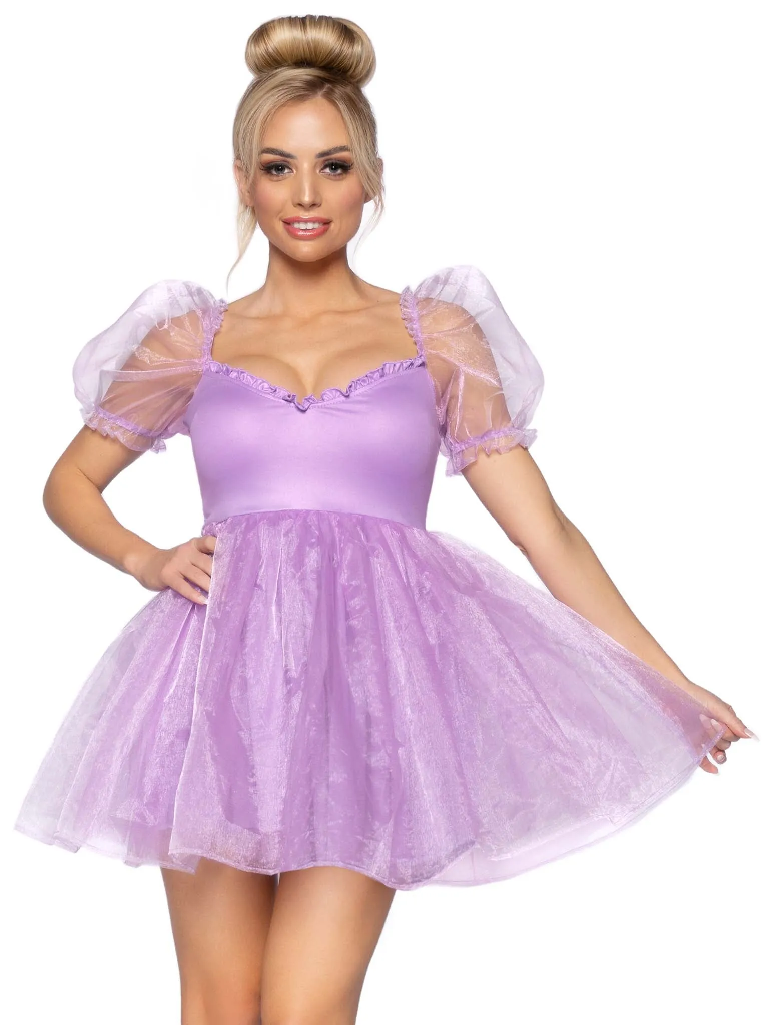 Frosted Organza Babydoll Dress