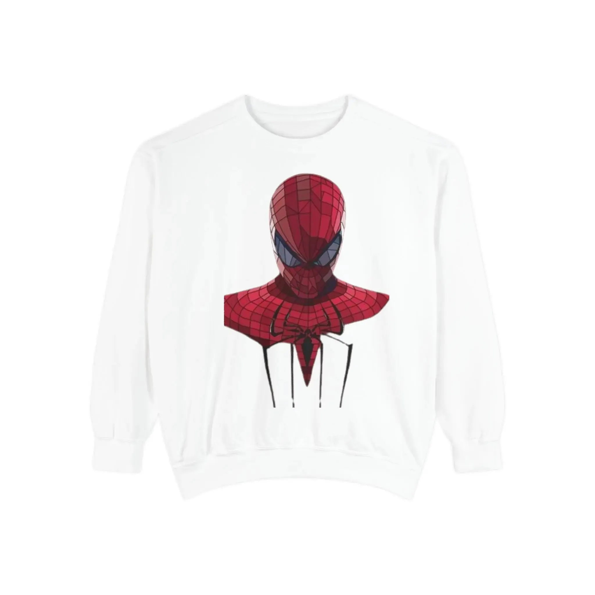 Garment-Dyed Spider-Man Sweatshirt for Fans – Cozy & Stylish Yellow Apparel