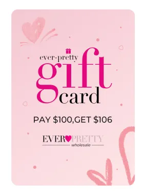 Gift Card for You (Pay $100,Get $106)