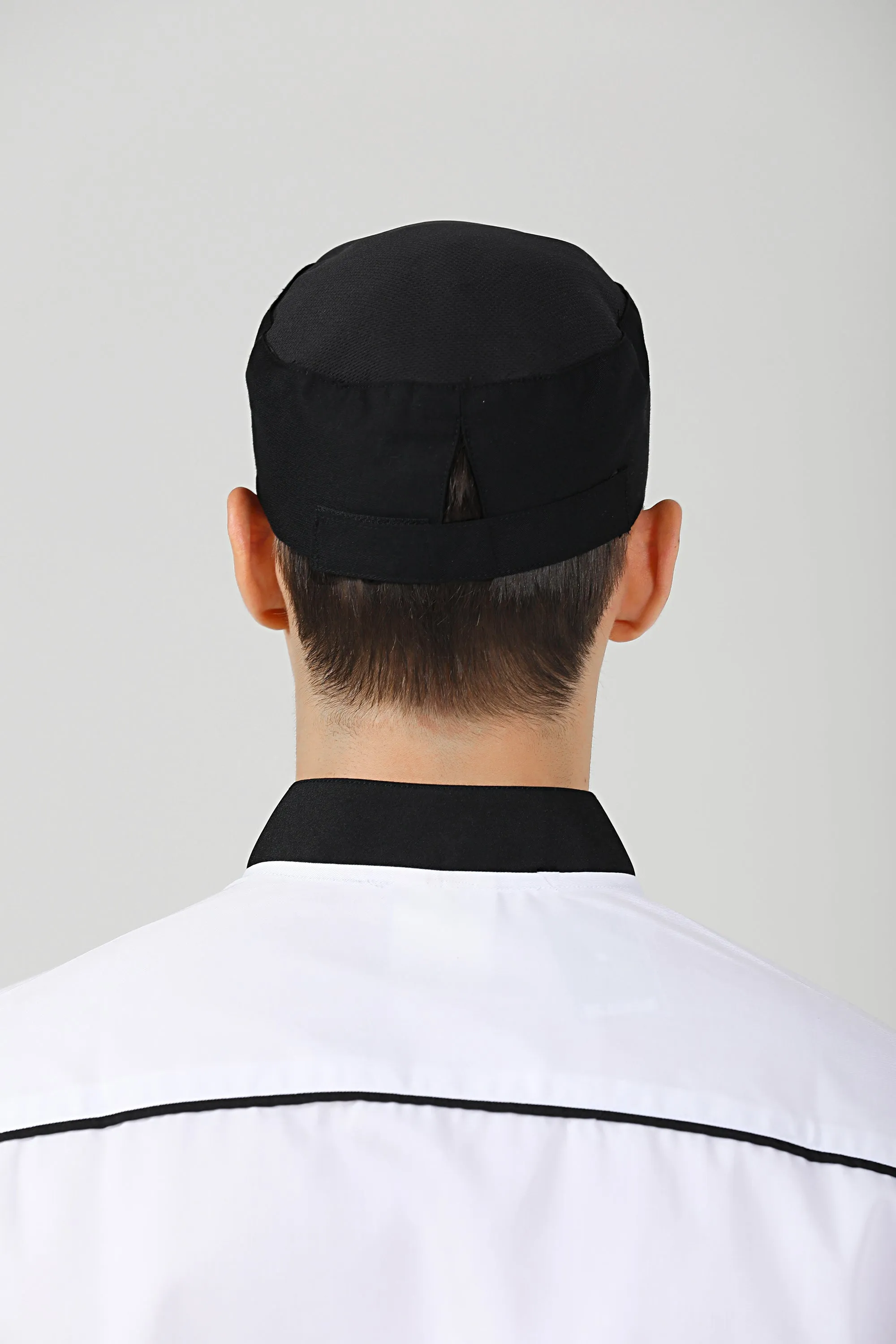 Gladiolus Black Chef Beanie, Dri-fit Vent