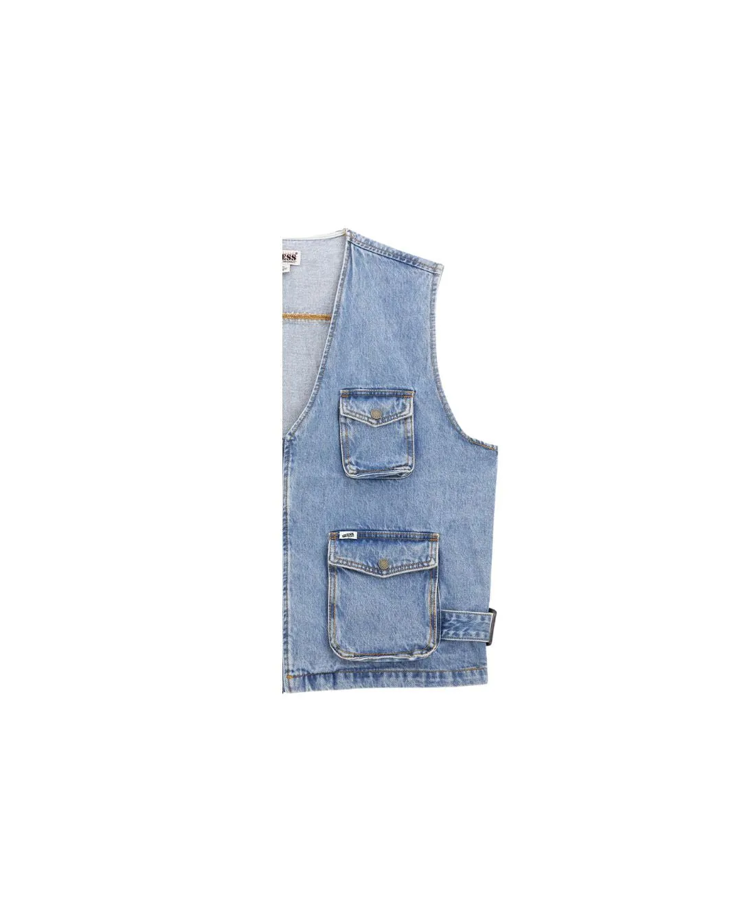 Go Denim Cargo Vest