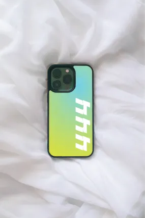 Green Gradient Custom text iPhone case