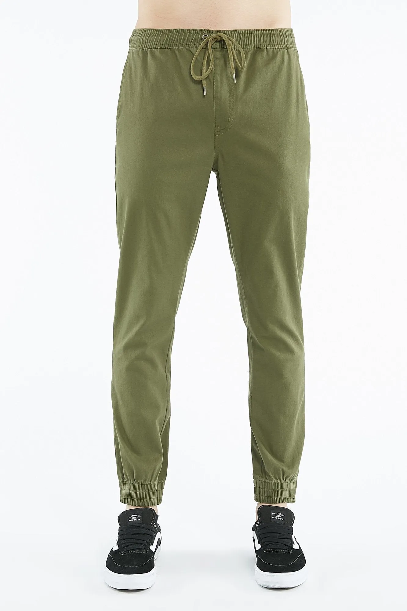 Guys Chino Dark Green Jogger