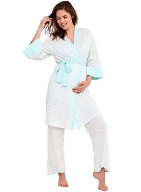 Hana Maternity & Nursing Cami & Pant 3-Piece Set