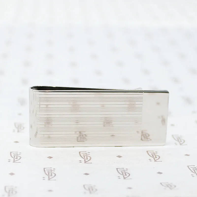 Handsome Pinstriped Money Clip