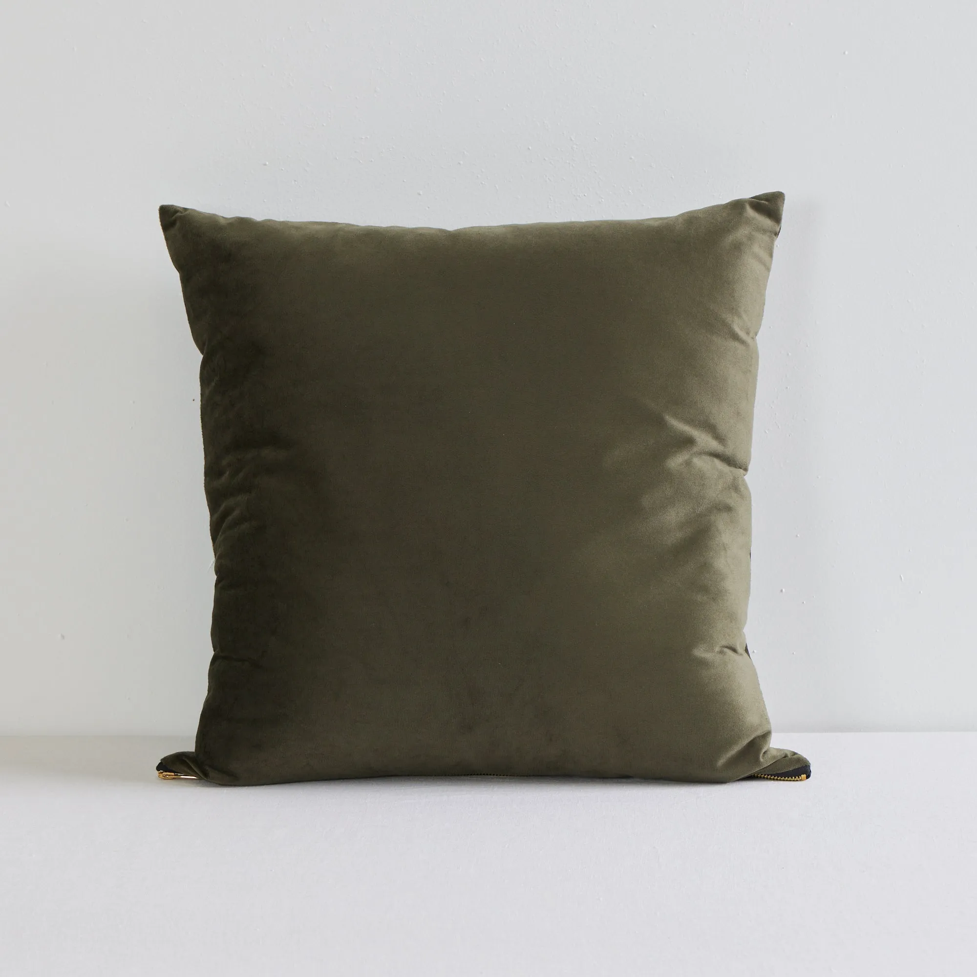 Hendry Velvet Cushion - Moss - 50x50cm