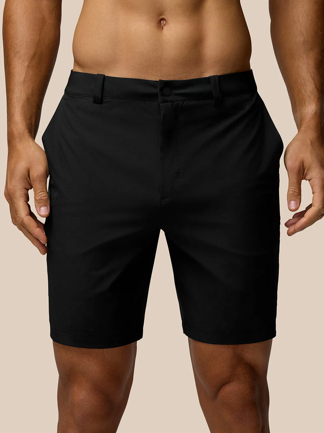 Heren Golf Lichtgewicht Short - Zwart