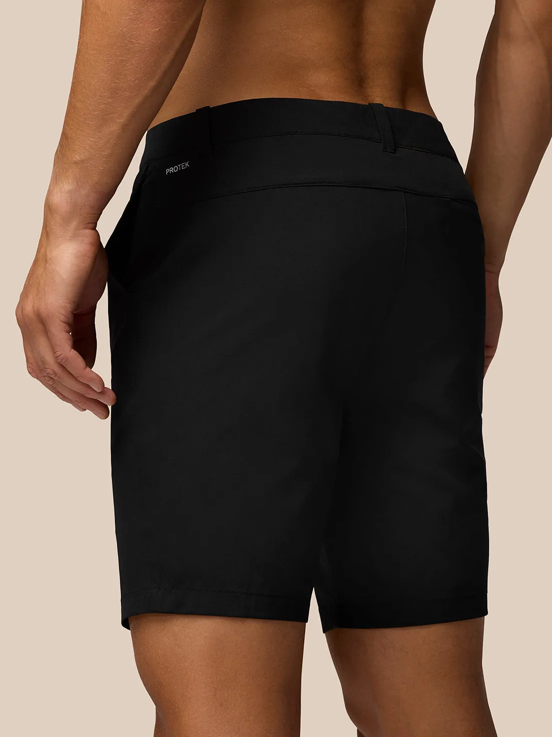 Heren Golf Lichtgewicht Short - Zwart