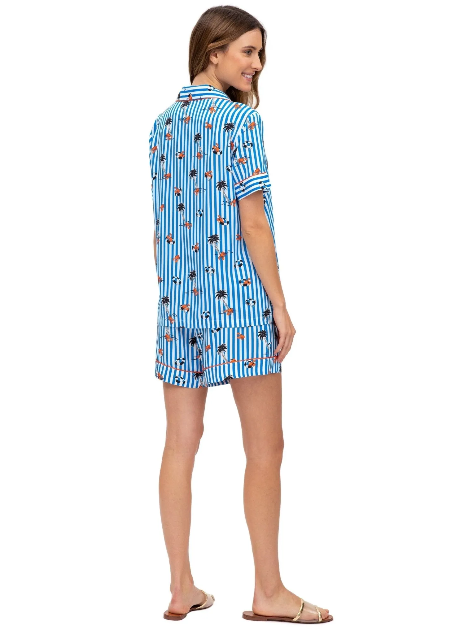 Honey Short Maternity Pyjama - Lobster