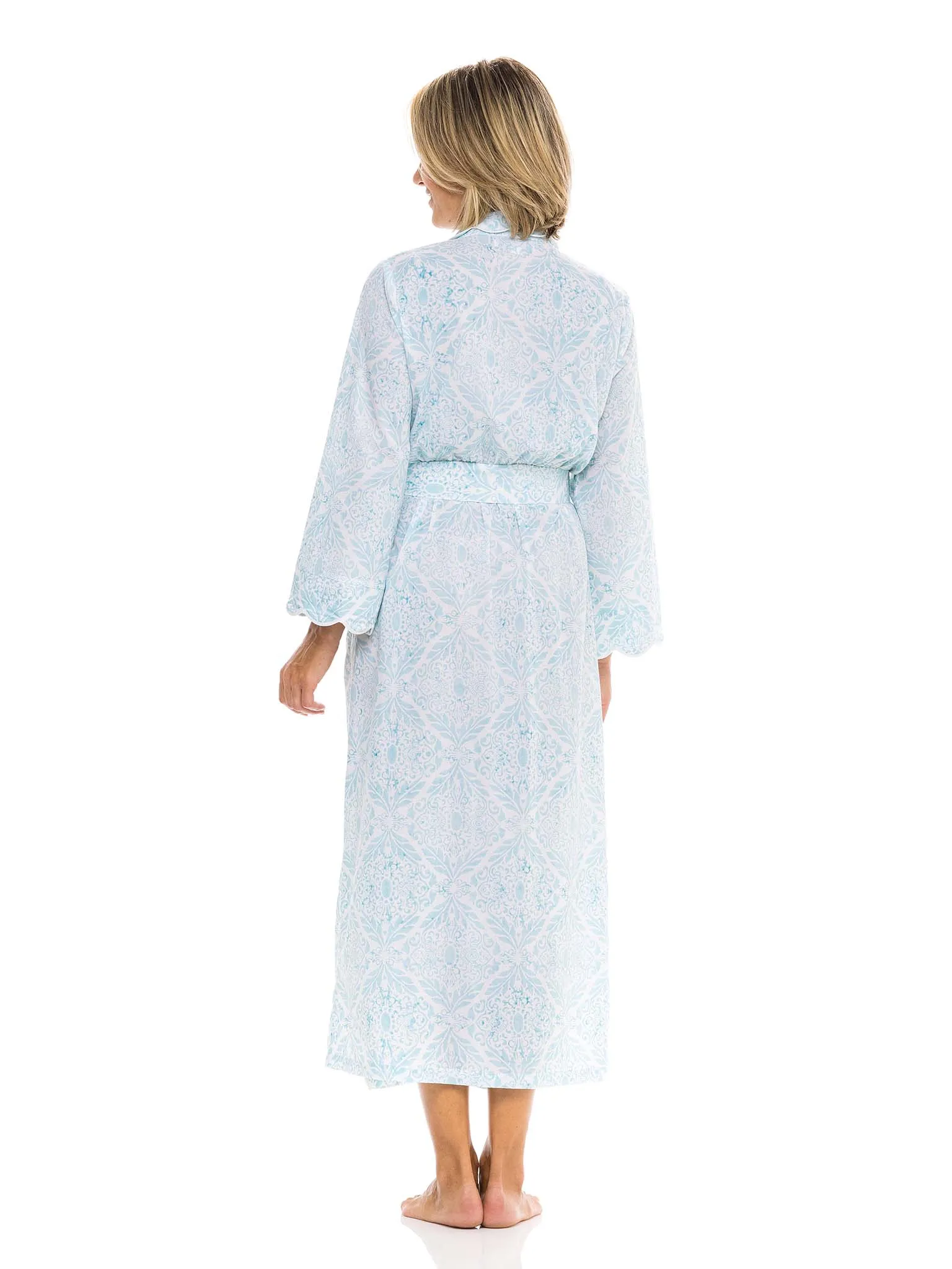 Ice Blue Filigree Classic Robe