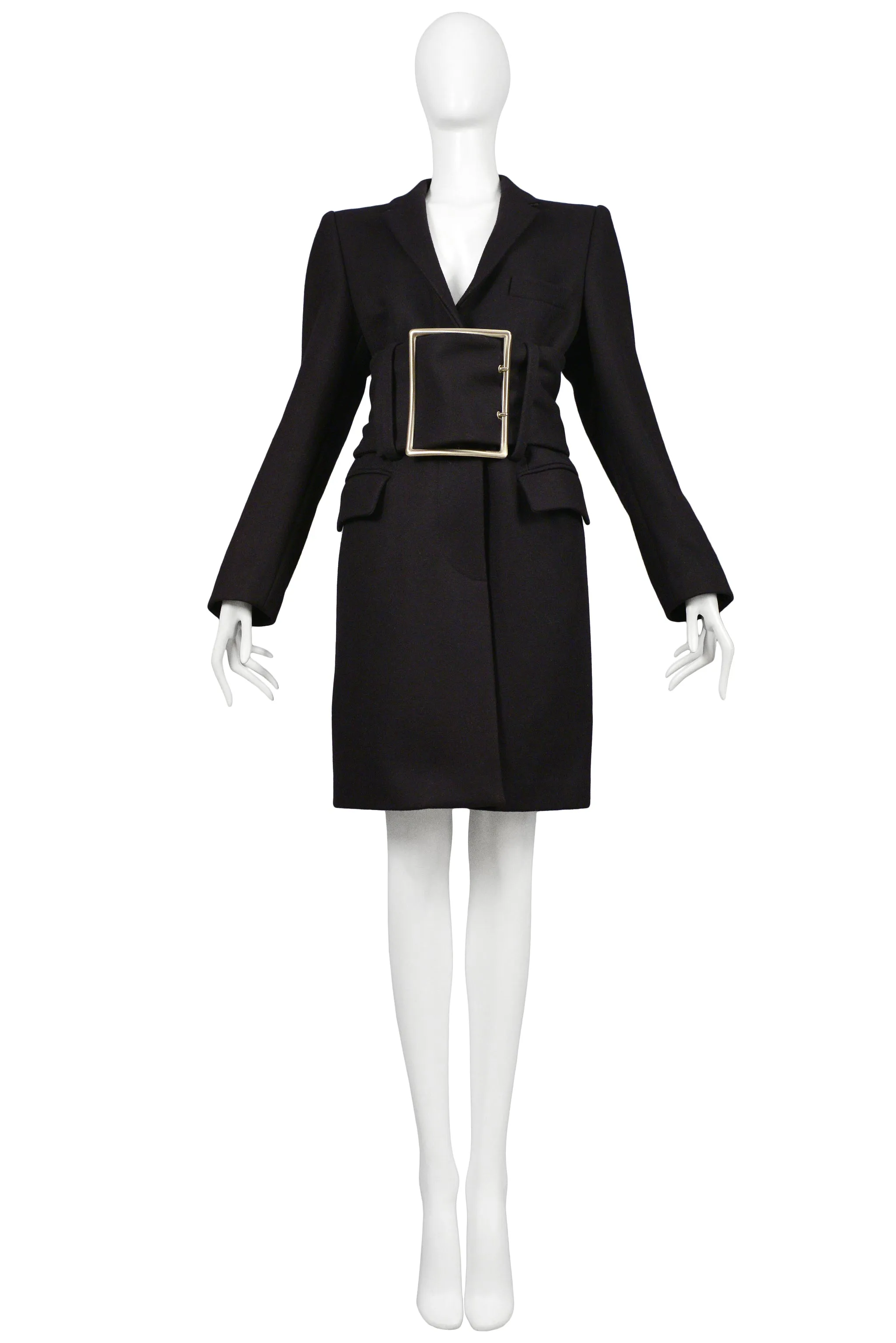 ICONIC MARTIN MARGIELA RUNWAY BUCKLE COAT 1996