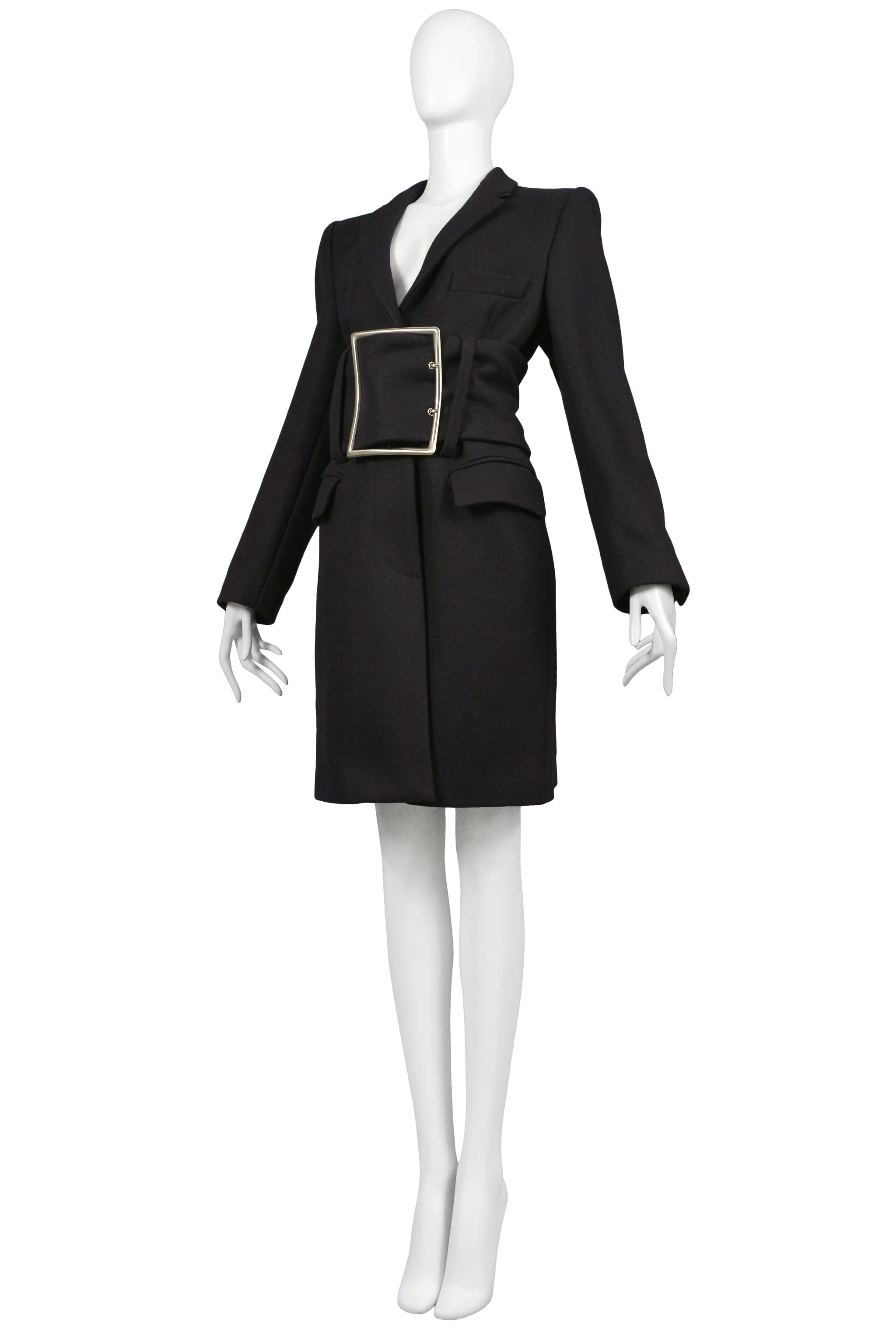 ICONIC MARTIN MARGIELA RUNWAY BUCKLE COAT 1996