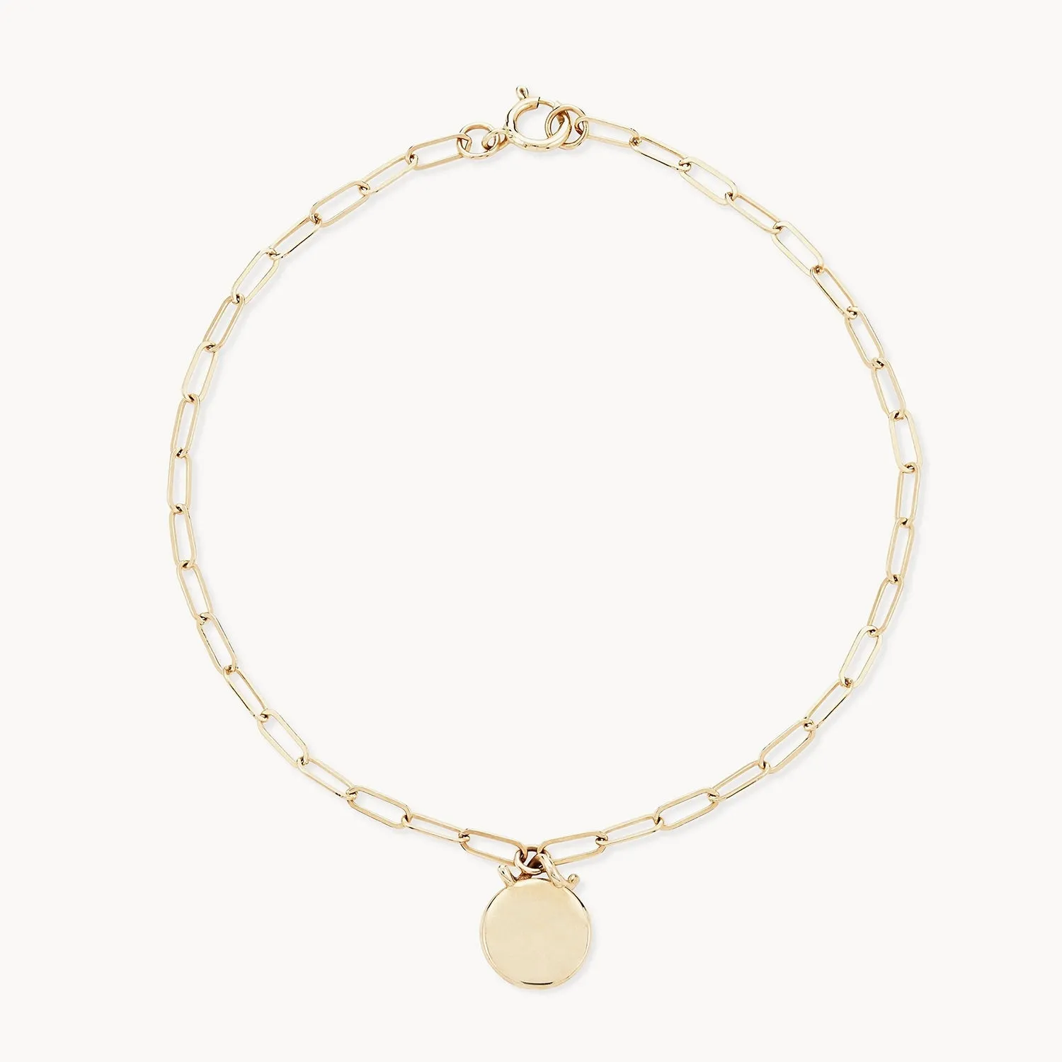 Imprint forest bracelet - 14k gold, engravable