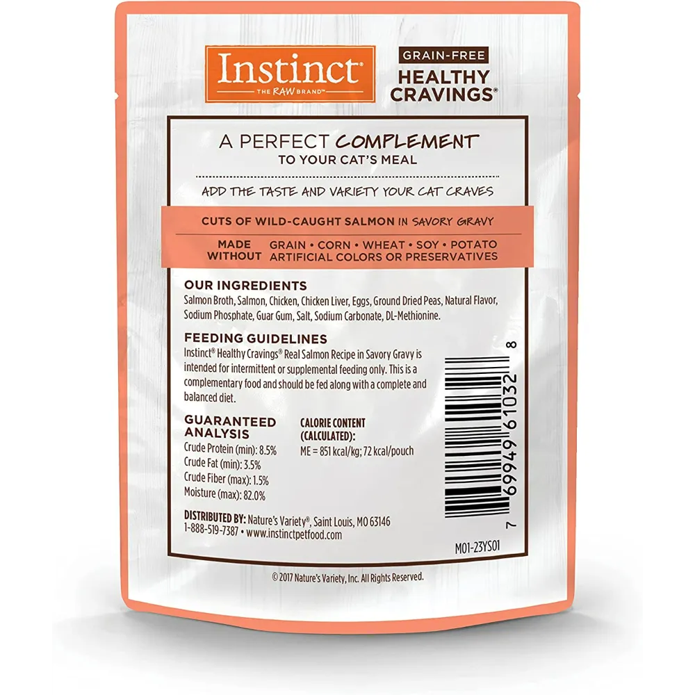 Instinct Healthy Cravings Salmón para Gato 12 Sobres