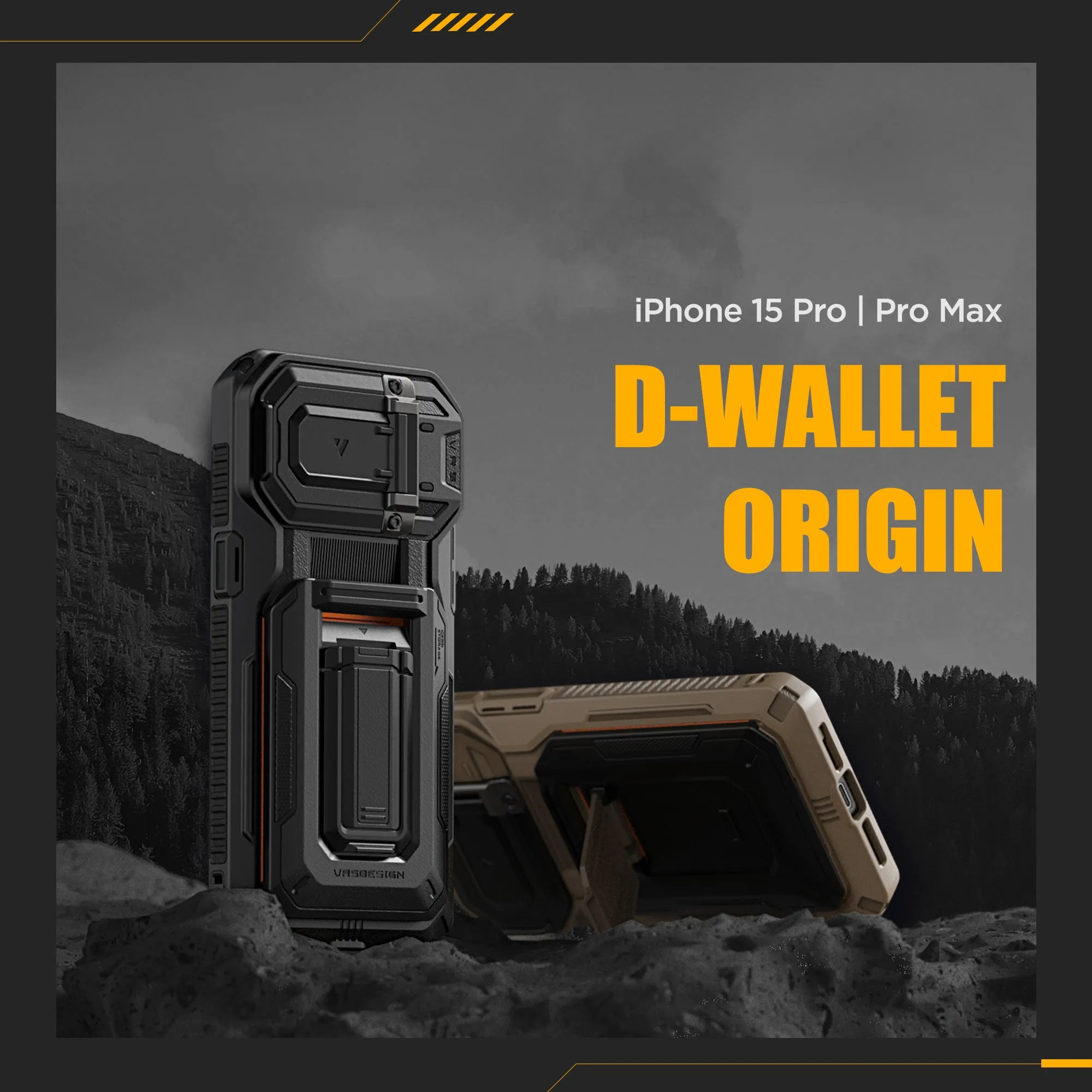 iPhone 15 Pro Case D-Wallet Origin