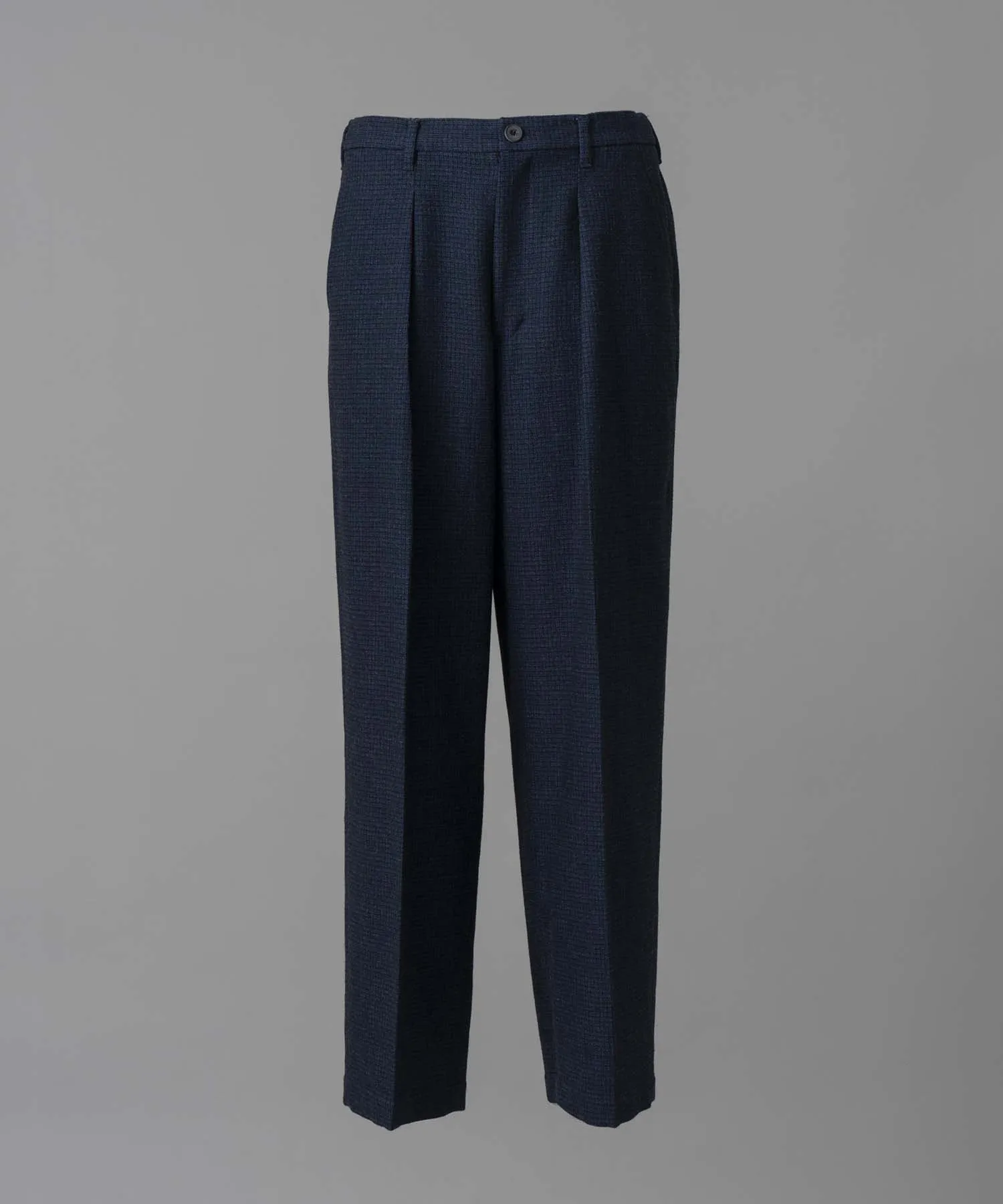 【Italian Dead Stock Fabric】One-Tuck Wide Pants