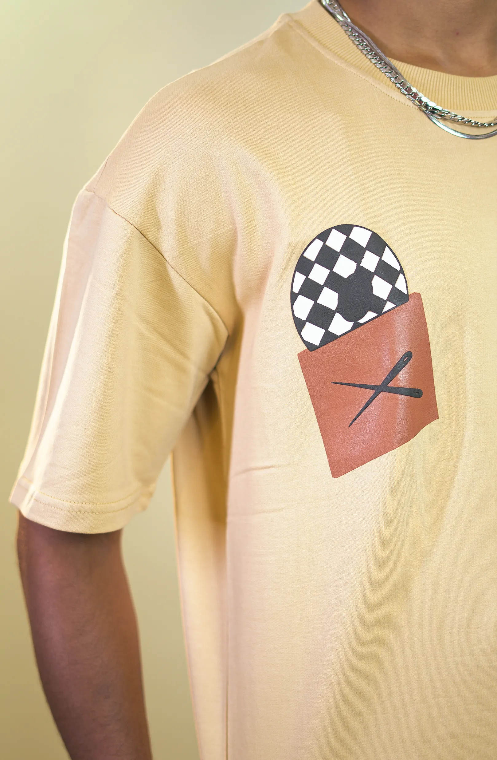 IZI Specials: Record Player Tee (Beige)