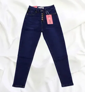 JEANS SKINNY TIRO ALTO LISO LV90305