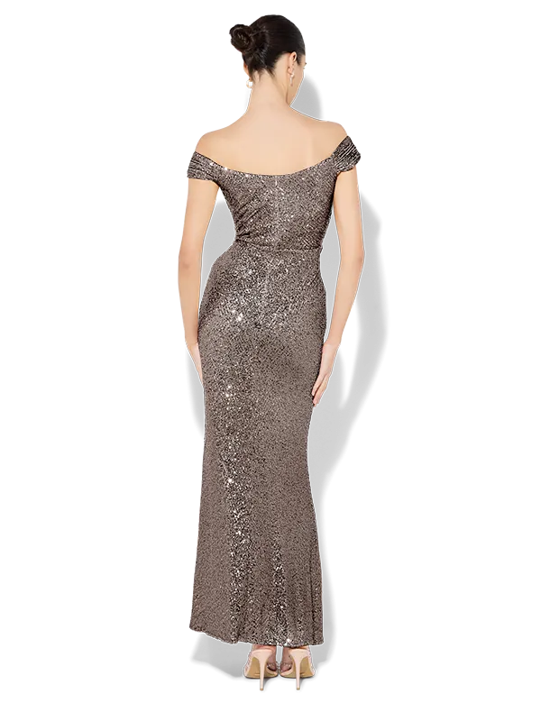 Jewel Gunmetal Gown