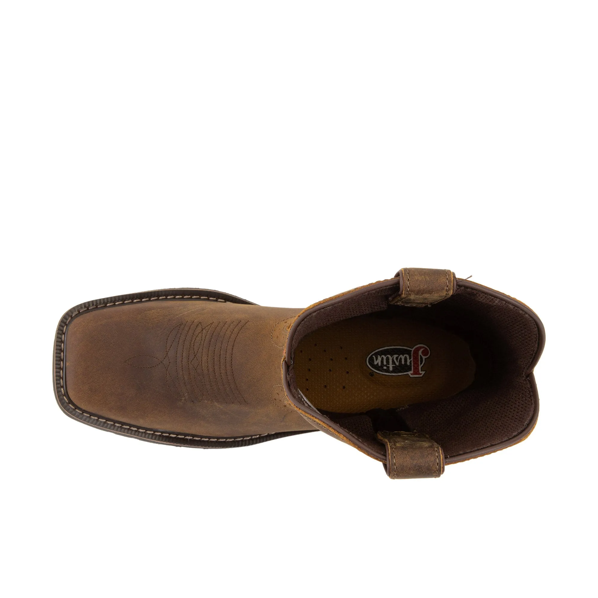 Justin Driller 11 Inch Soft Toe Dark Brown