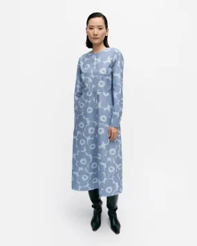 katse unikko cotton poplin dress - blue