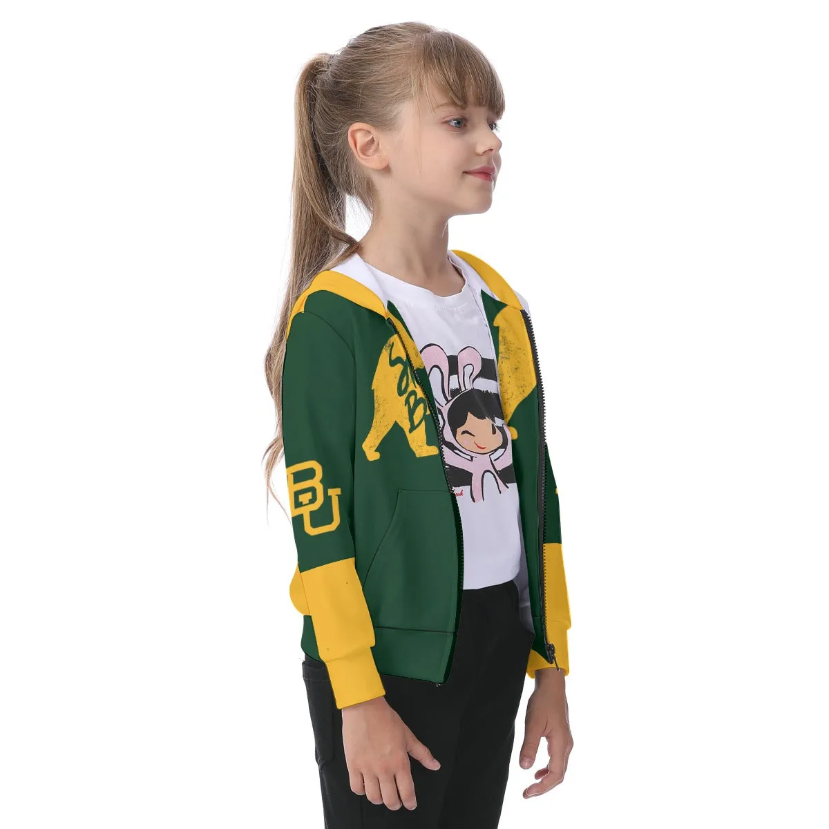 Kids Baylor Zip Up Hoodie