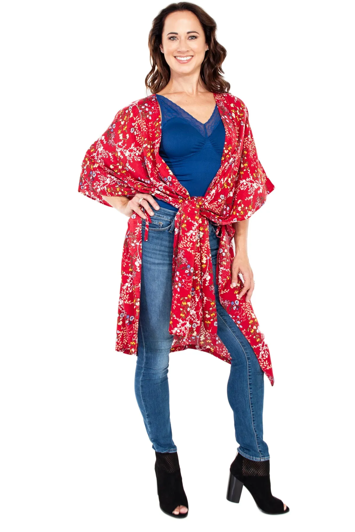 Kimono Robe with Side Ties - FINAL SALE