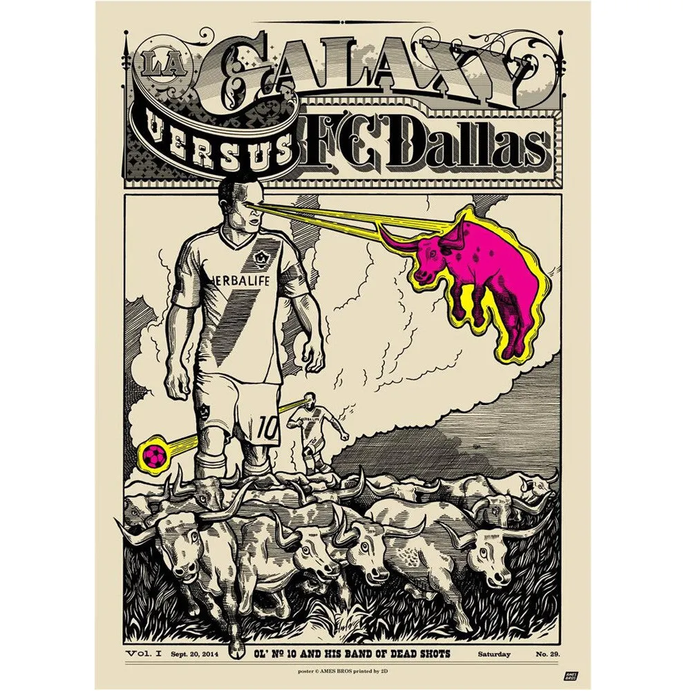 LA Galaxy vs FC Dallas Poster