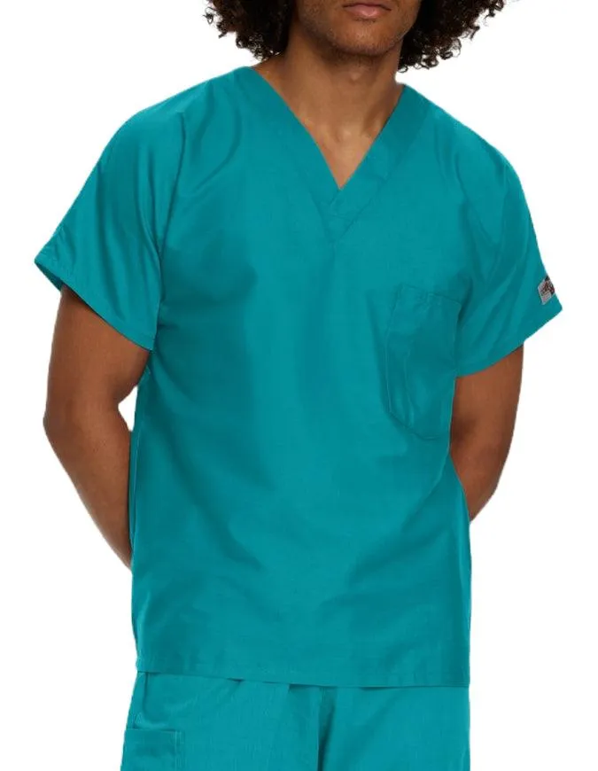 Landau ScrubZone 27.5 Inch Unisex V-Neck Scrub Top