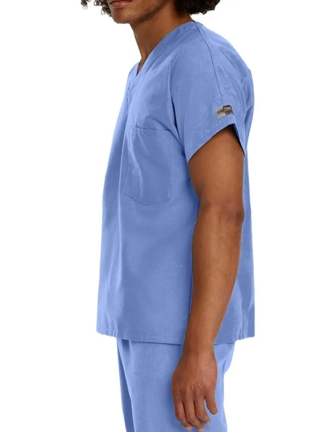 Landau ScrubZone 27.5 Inch Unisex V-Neck Scrub Top