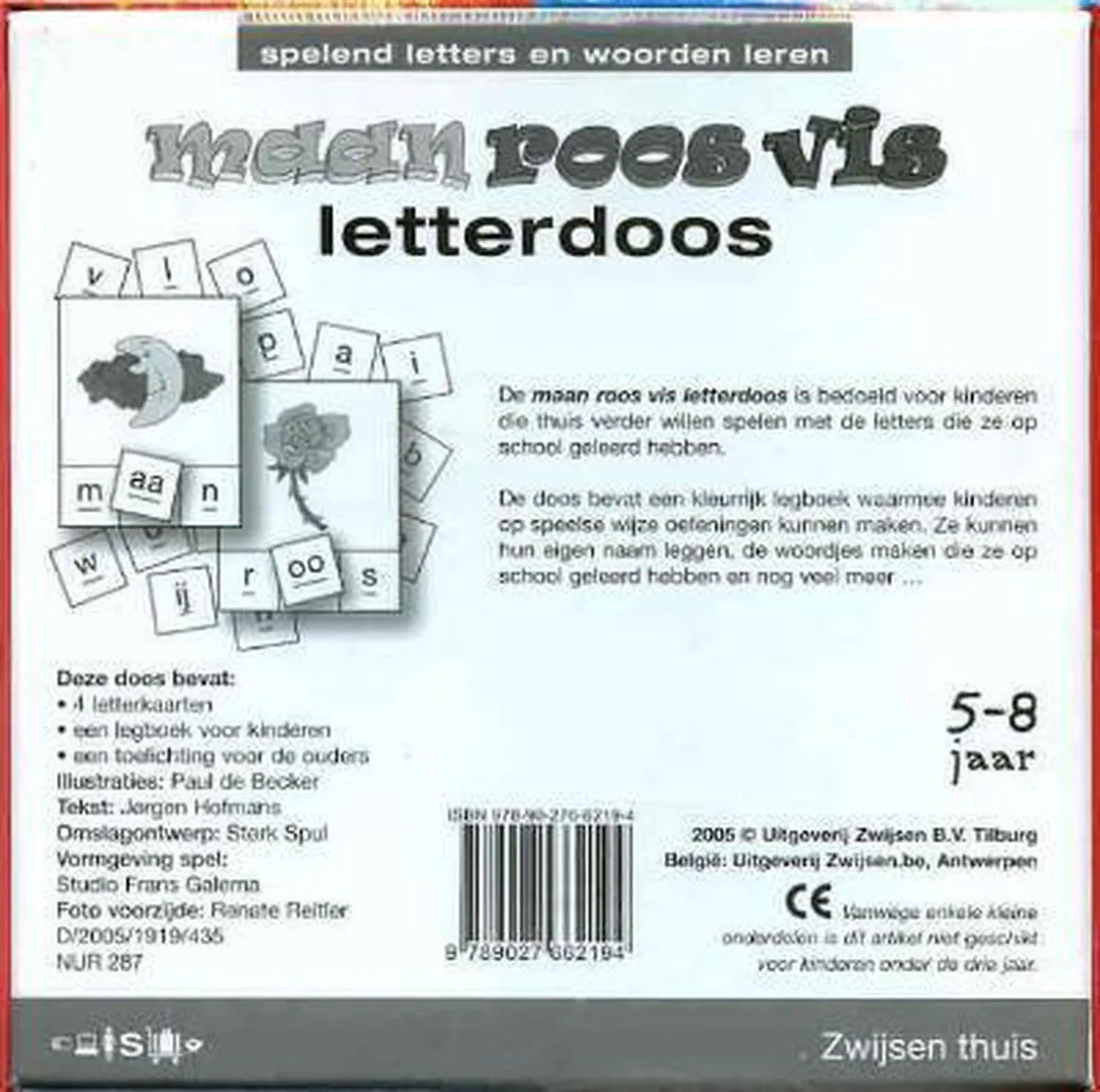 Letterdoos | maan roos vis | Koopjeshoek