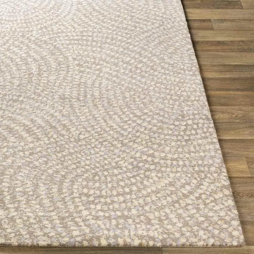 Loughton 8x10 Modern Beige Area Rug Carpet for Living Room Bedroom or Kitchen (7'6" x 9'6")