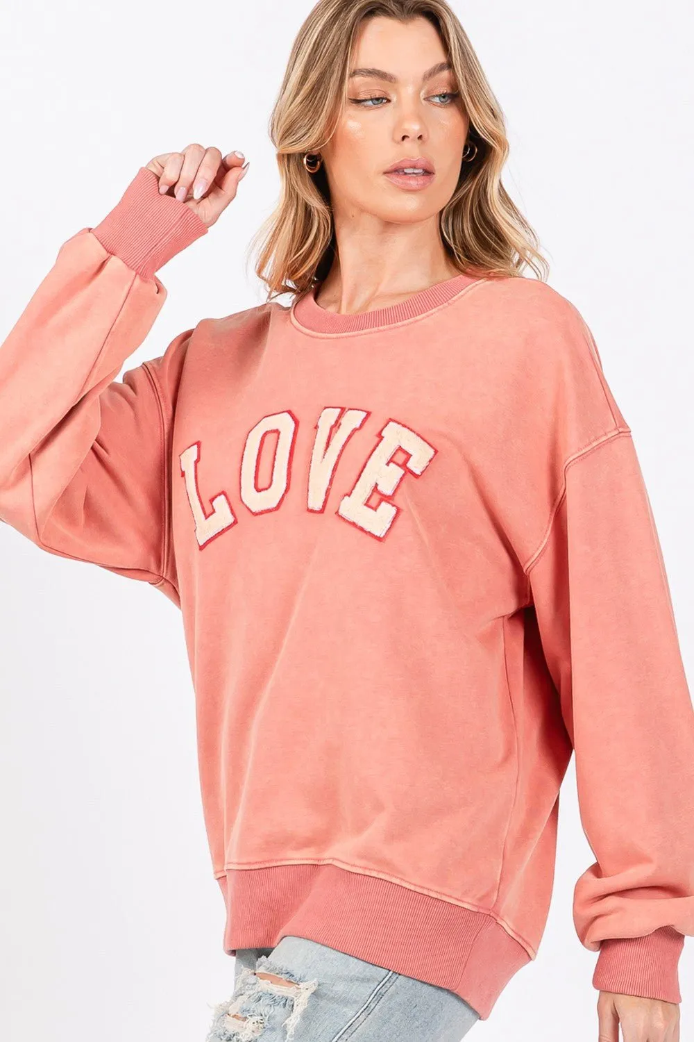 Love Sweatshirt - Pink