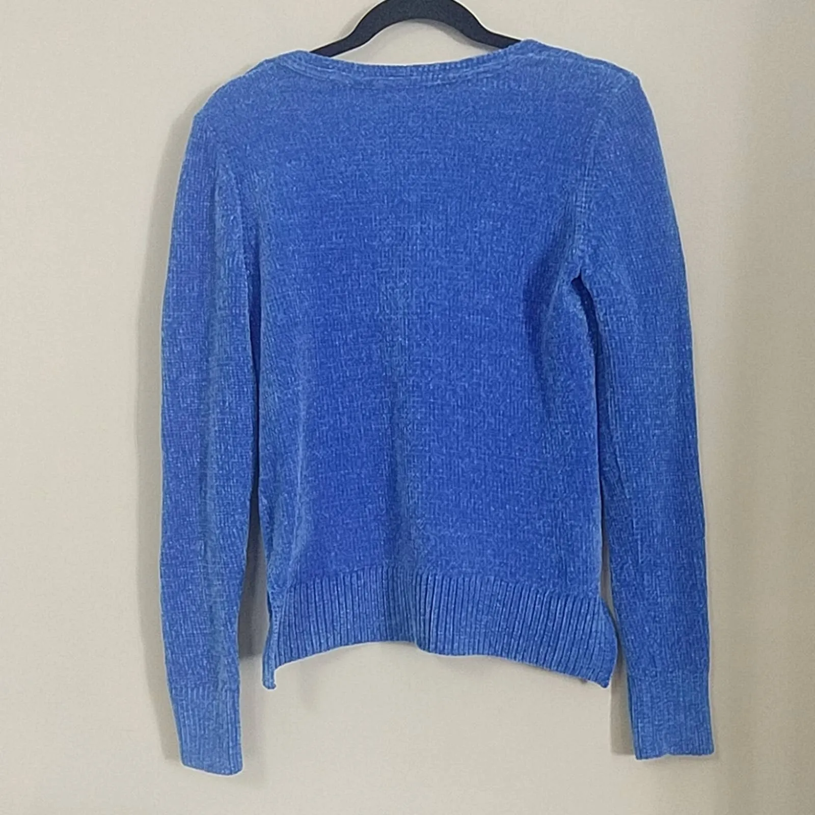 Maison Jules Chenille V Neck Sweater Small