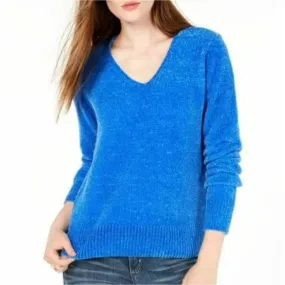 Maison Jules Chenille V Neck Sweater Small