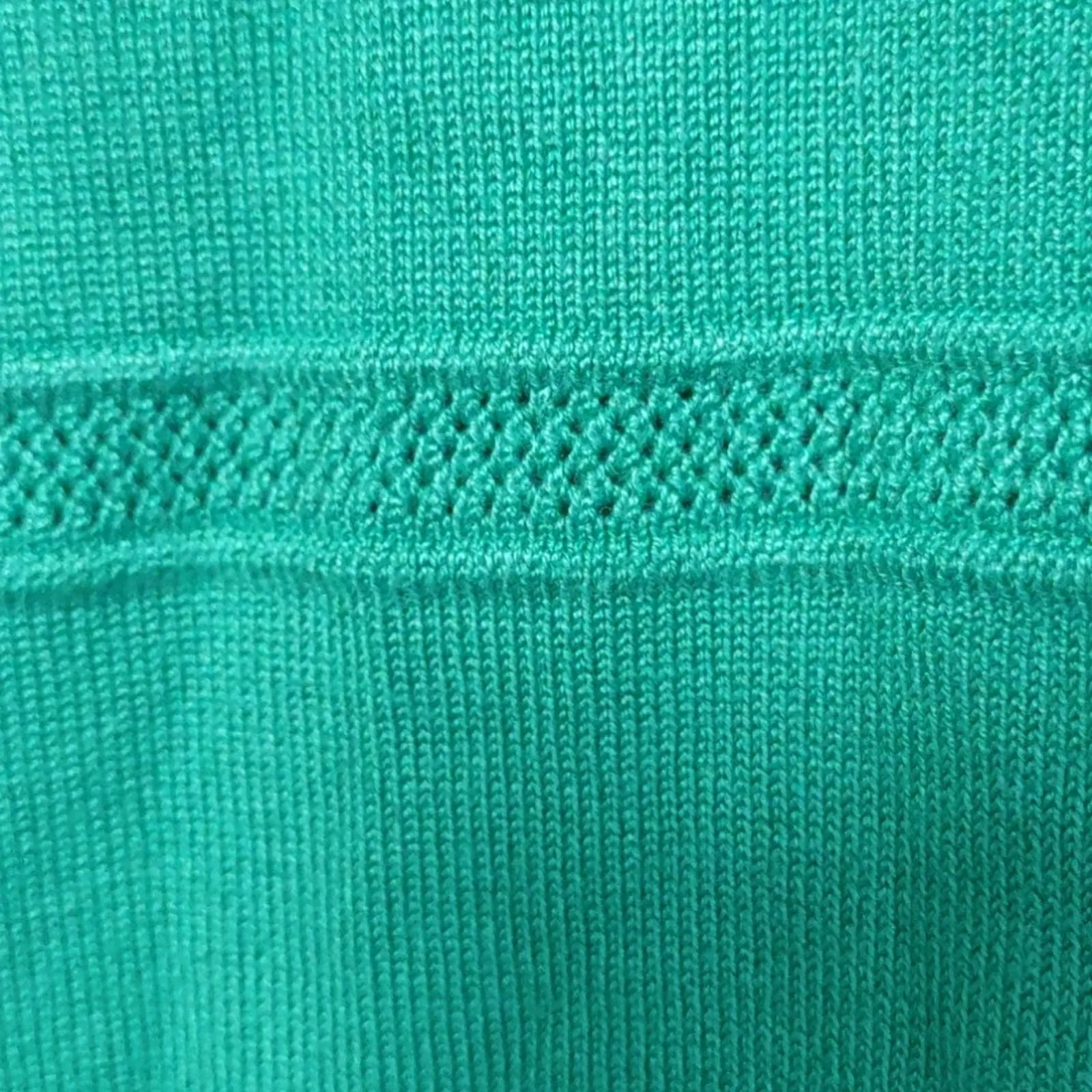 Maison Jules Pointelle Puff Sleeve Sweater Green