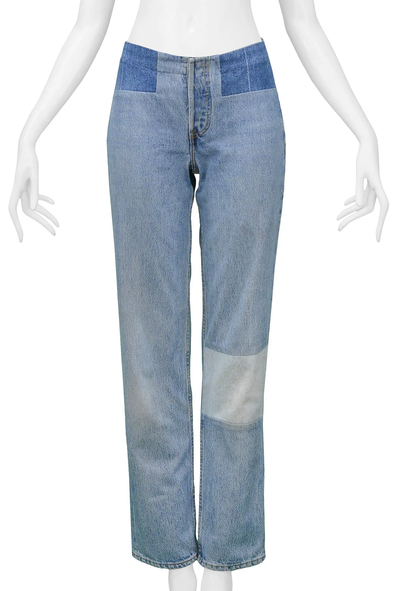 MARGIELA 2002 ARTISANAL PATCHWORK DENIM JEANS