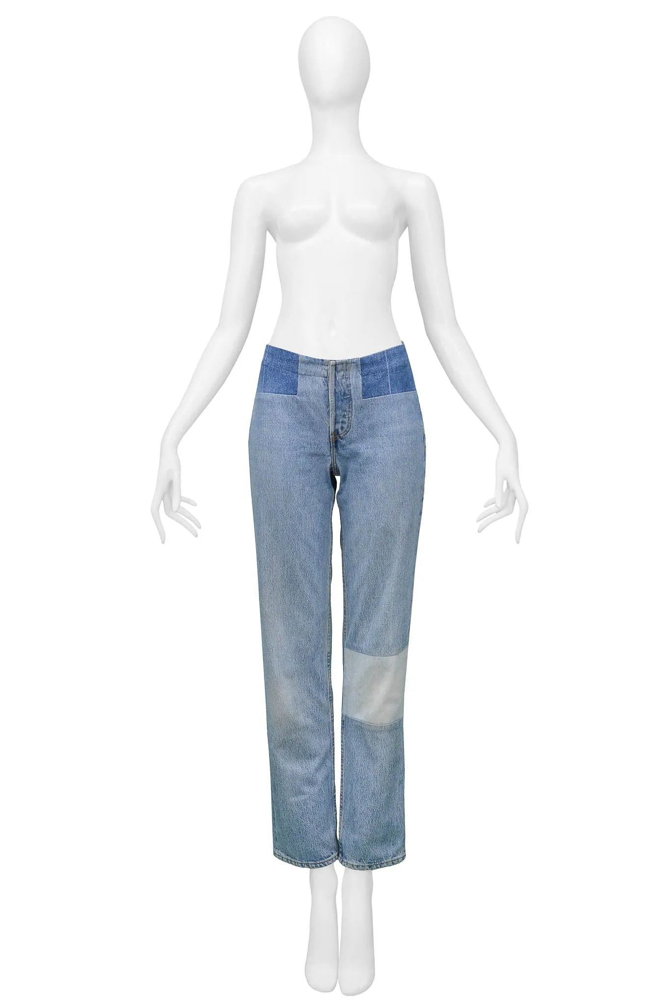 MARGIELA 2002 ARTISANAL PATCHWORK DENIM JEANS