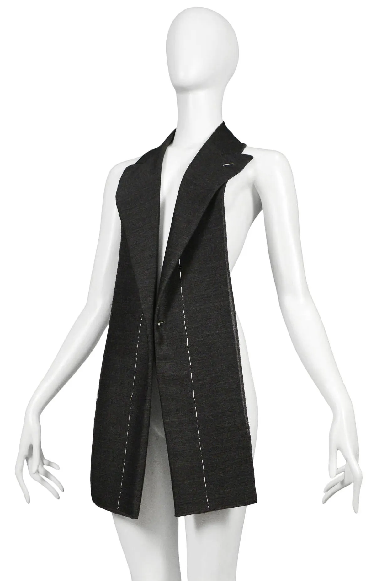 MARGIELA GREY BASTING VEST 1997