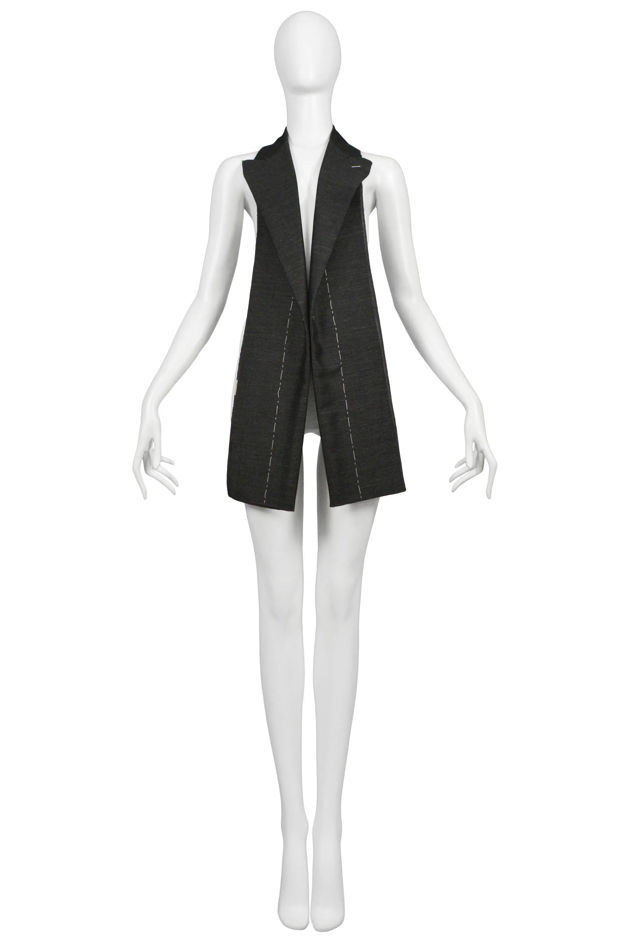 MARGIELA GREY BASTING VEST 1997