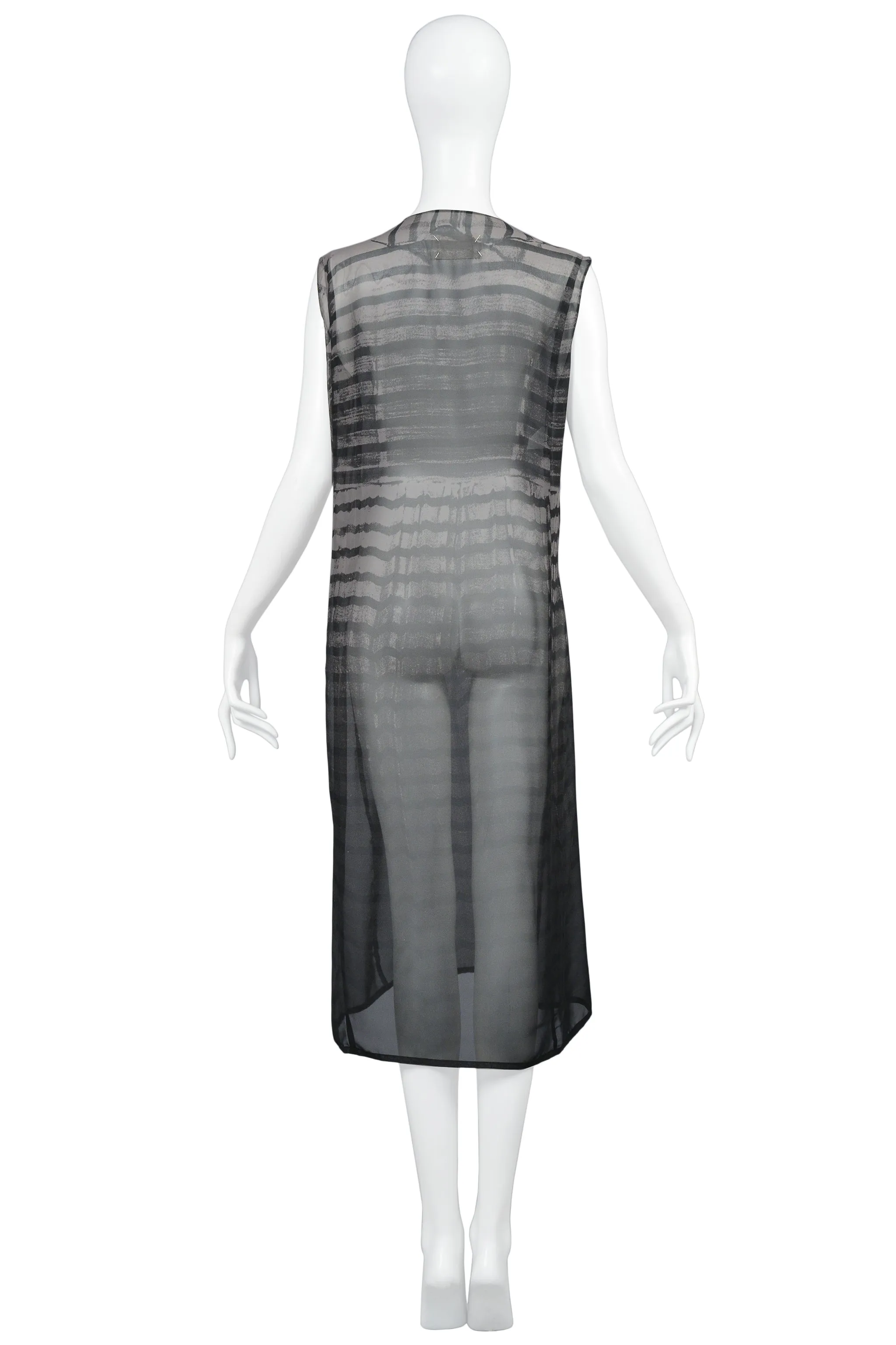 MARGIELA TROMPE DRESS PHOTO PRINT DRESS 1996