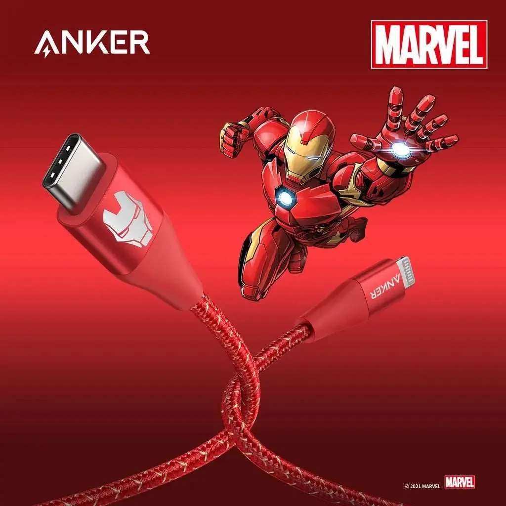 [Marvel] Anker PowerLine  II USB C to Lightning 3ft Cable A9548