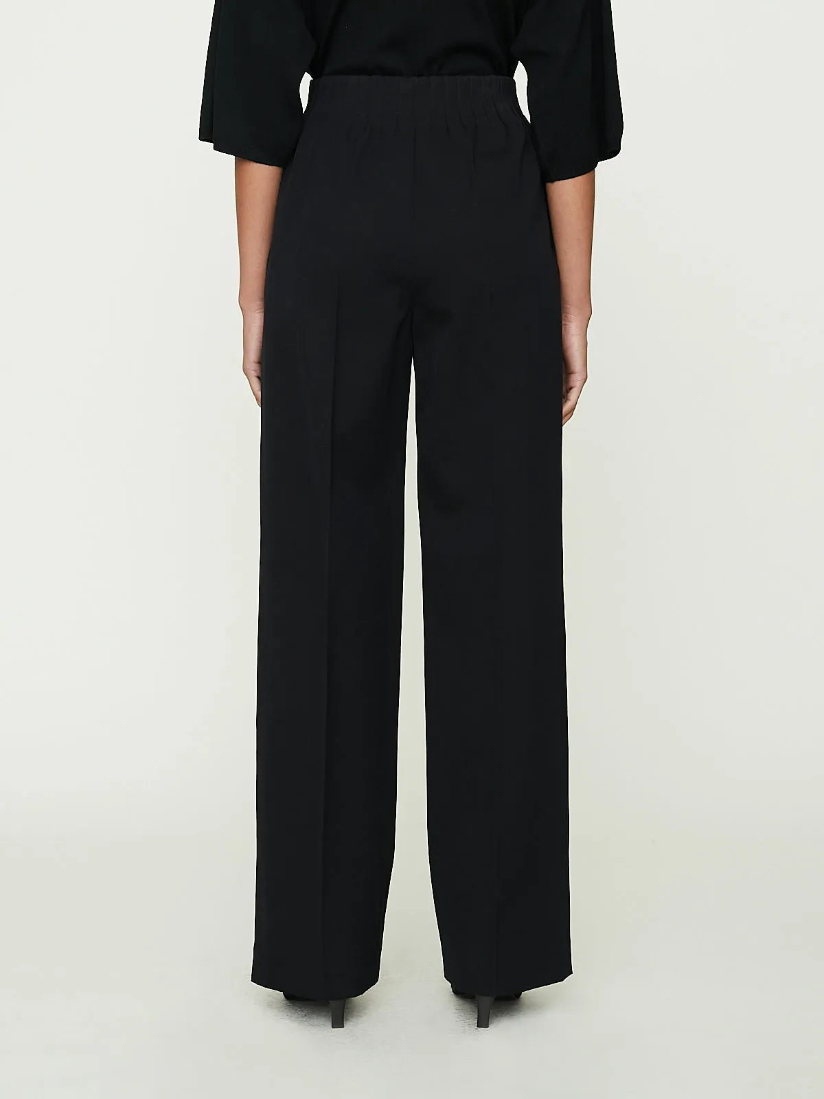 Maud Large Pull-On Pants in Black