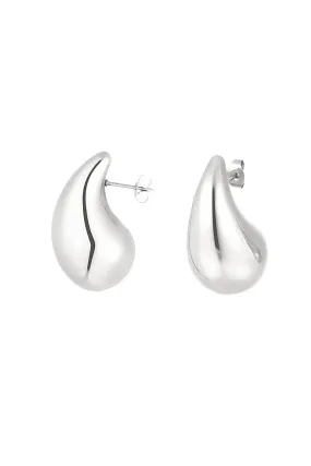 Medium Drop Earrings - Silver